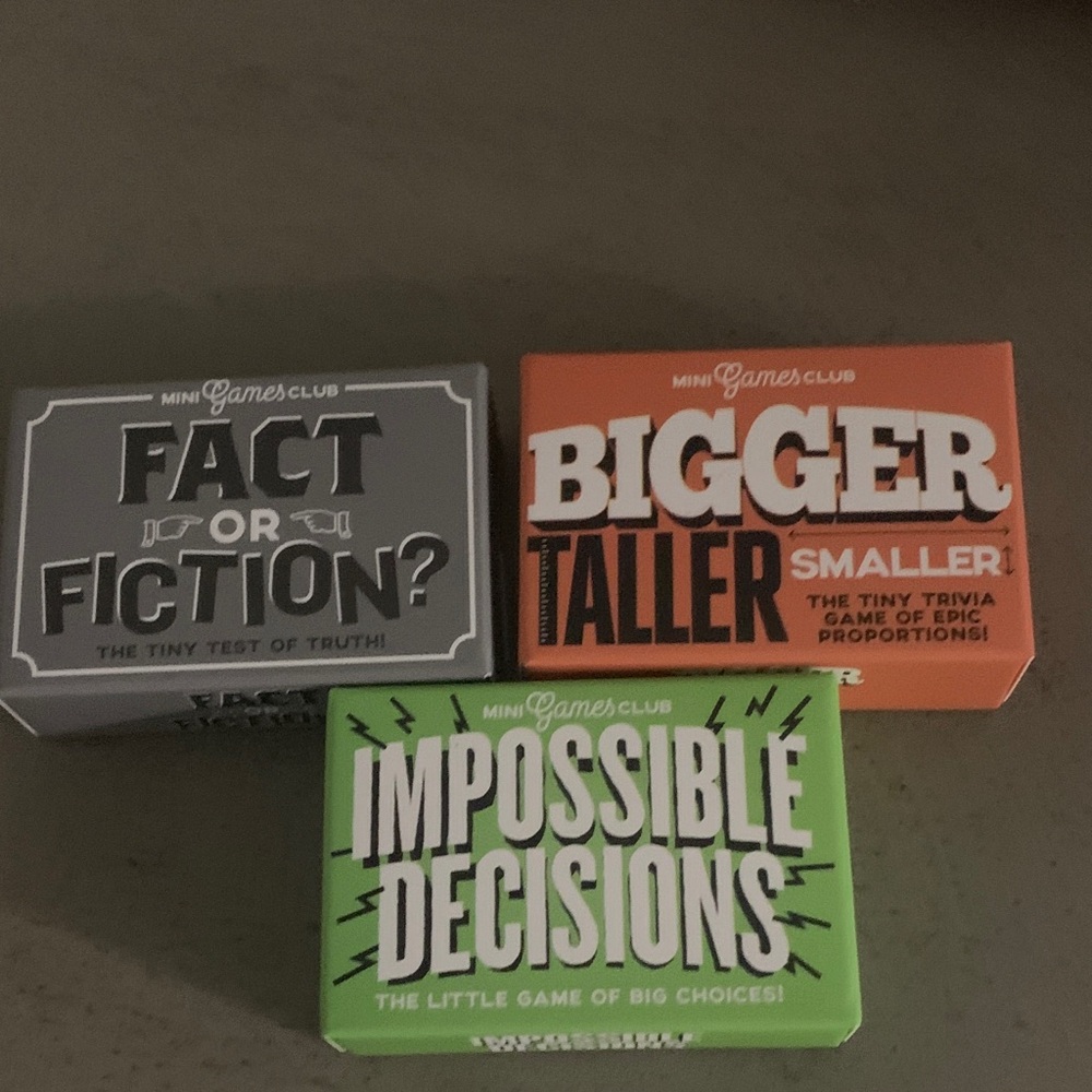 Mini Games Club Card Game Set - Gray, Orange, Green